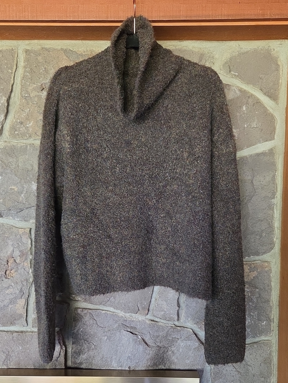 Women's Dark Charcoal Cowl Neck Sweater